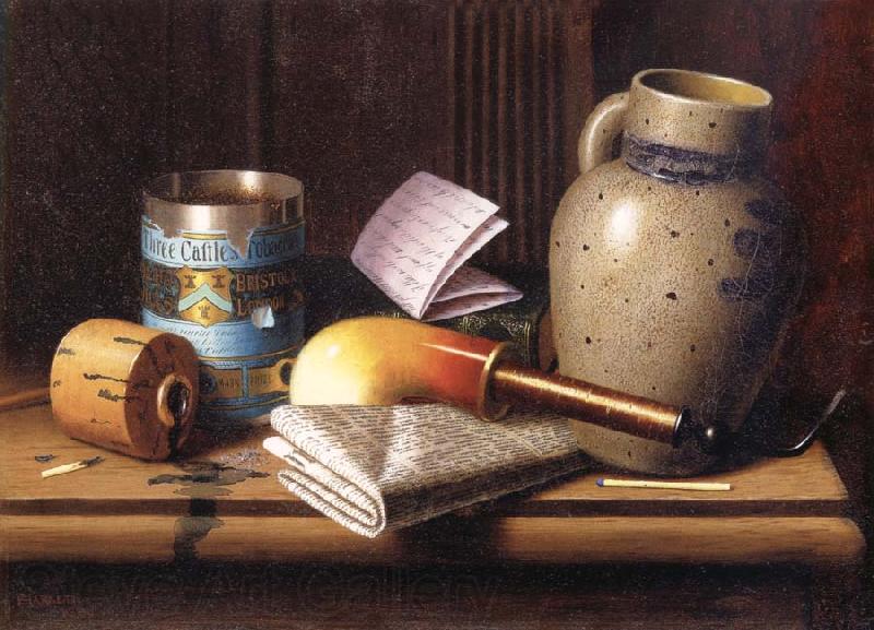 William Michael Harnett Still life with Three Tobacco Norge oil painting art